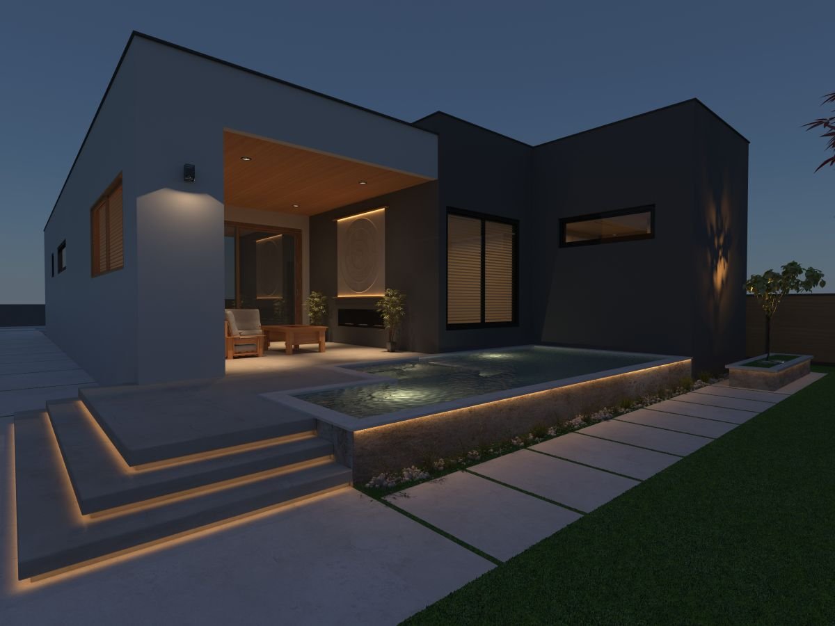 Night View – Pool Side